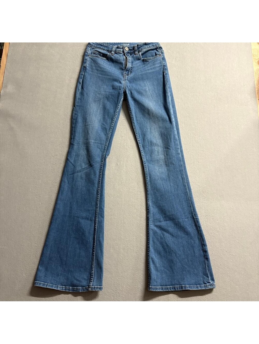 BDG High Rise Flare Jeans Womens 27x34 Blue Denim Urban Outfitters Stretch